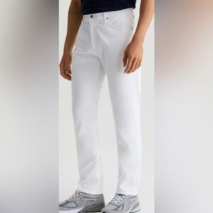AG Adriano Goldschmied Men's The Everett White Straight Jeans, size 38